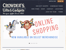 Tablet Screenshot of crowdersgifts.com